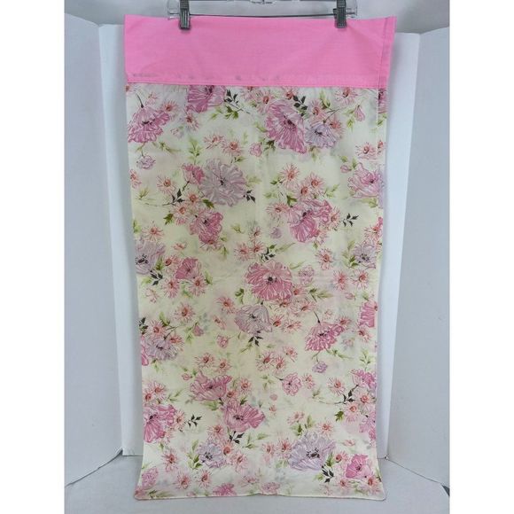 Springmaid Wondercale PINK DAISY Floral KING SIZE Pillowcase Lot of 2 - Picture 8 of 8